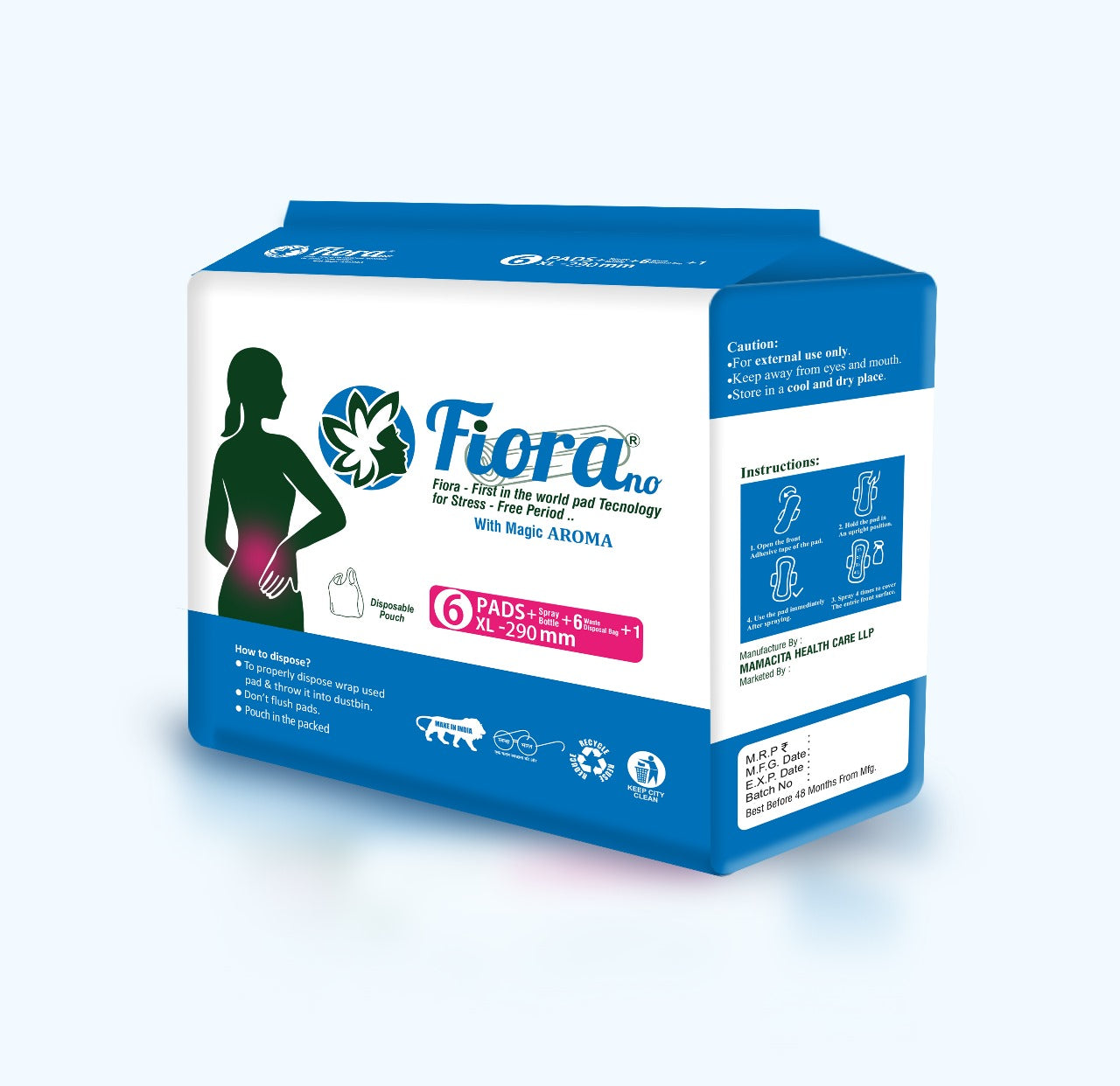 Fiora No XL Sanitary Pads (290mm)